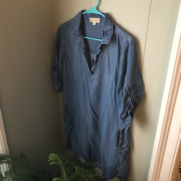 Cloth and Stone Jean Chambray Dress - Picture 2 of 7